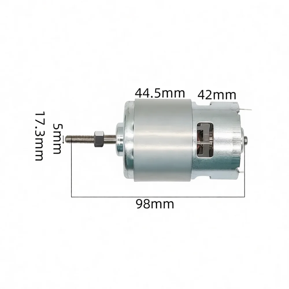 12V 21V 755 DC Motor For Grass Mower High Torque Dual Bearing Copper Winding Electric Garden Tool Repair Component