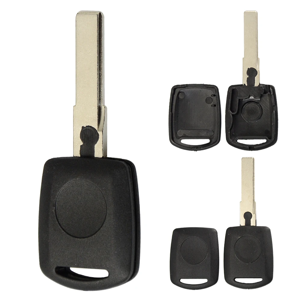 Okeytech 5pcs/lot Transponder Key Shell NEW Car Key Blank Case For VW Volkswagen SKoda SEAT key Case Uncut Blade HU66 Blade