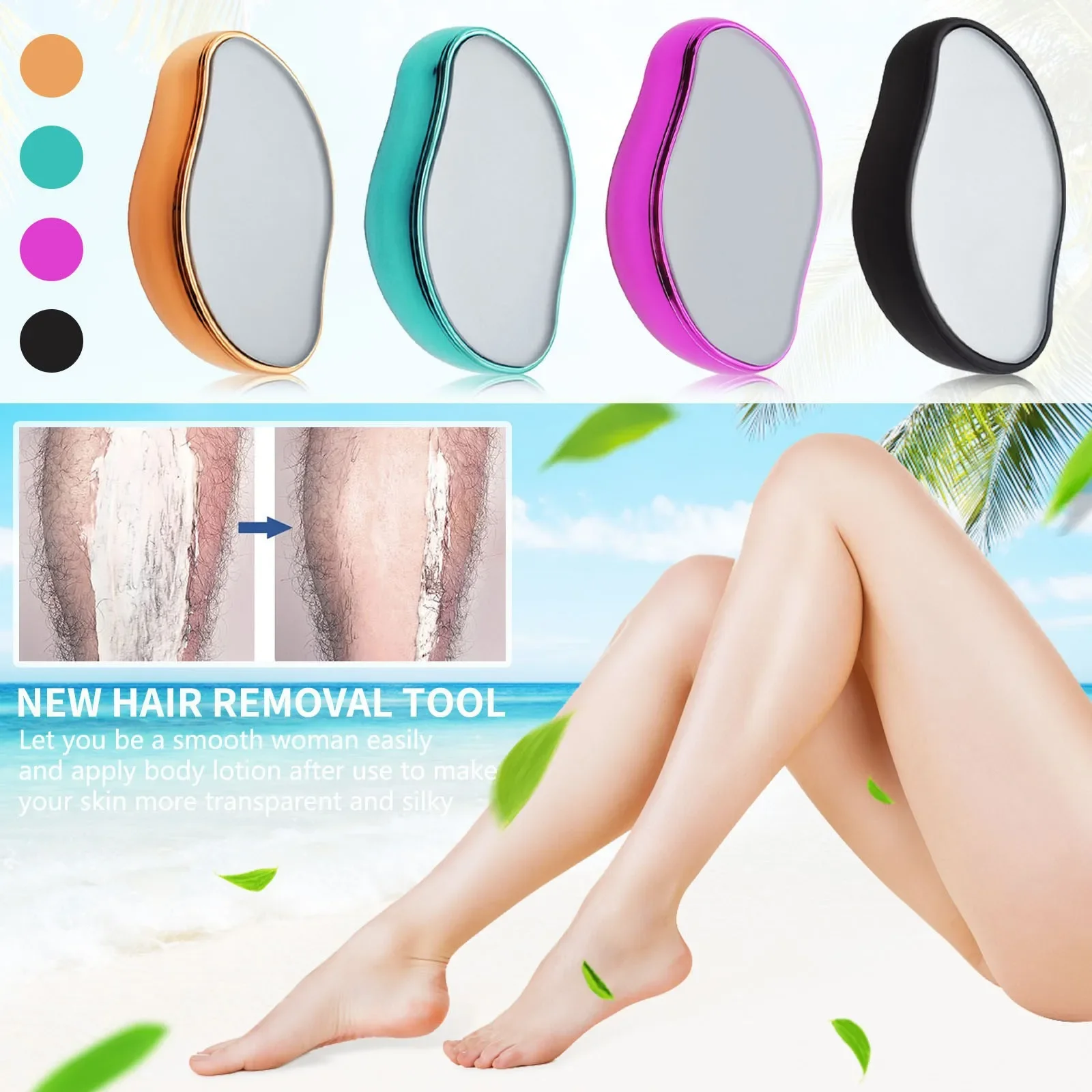 Painless Hair Removal Stone Nano Version Depilatory Gum Eraser Scrub Crystal Epilator Beauty Tool for Women Body - zdjęcie 1