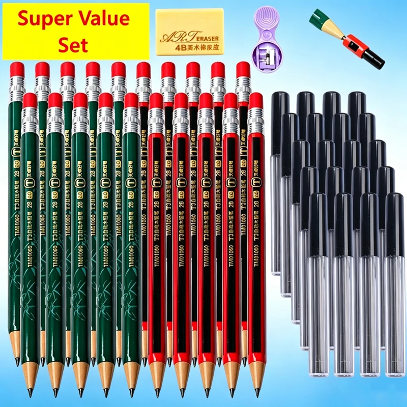 مجموعة أقلام رصاص ميكانيكية 2B - مراجعة Staedtler Pencil Lumocolor وسعره