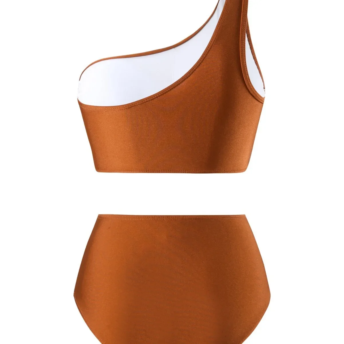 With Skirt One Shoulder Bikinis Women Swimwear Female Swimsuit Three-pieces Bikini Set Padded Bather Bathing Suit Swim