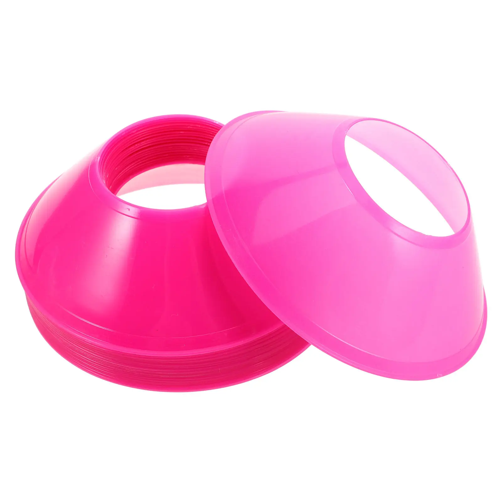 20Pcs Football Training Cones Small 12.5cm Plastic Agility Discs Vibrant Colors Stackable Portable for Soccer Basketball Skating