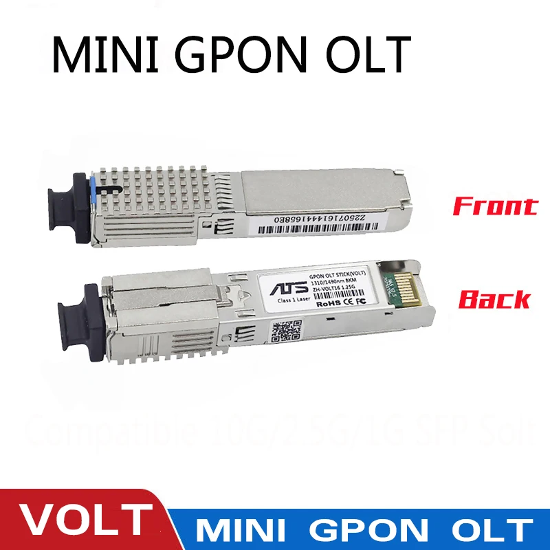 Micro GPON OLT mini VSOLT OLT-Stick Поддержка 1,25G до 2,5G Plug and Play 16-32 Gigabit, совместимая с 10G/2,5G/1G SFP Solt