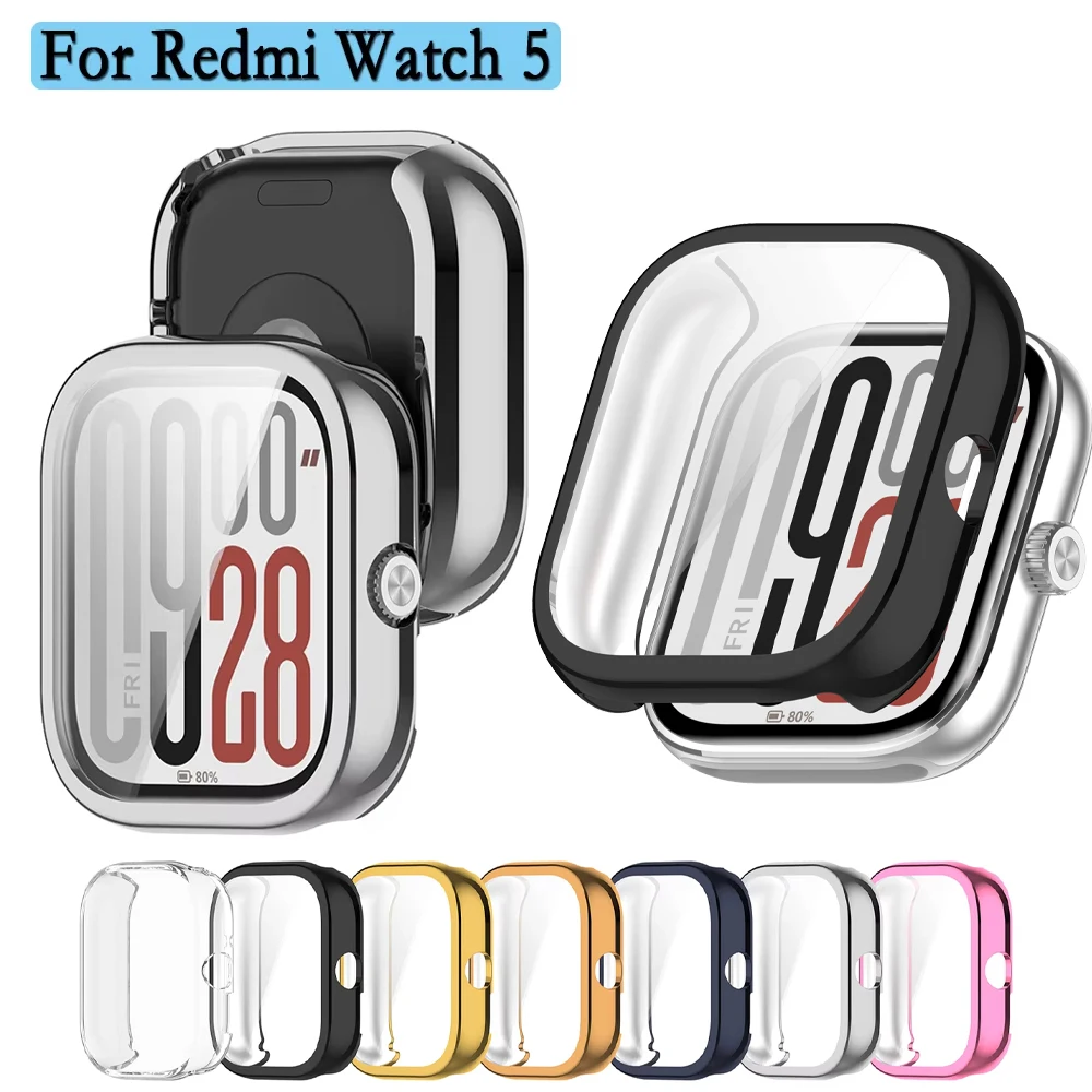 TPU-Schutzhülle für Redmi Watch 5, All-Inclusive-Vollbild-Schutzhülle, langlebige und weiche Schutzhülle für Redmi Watch 4