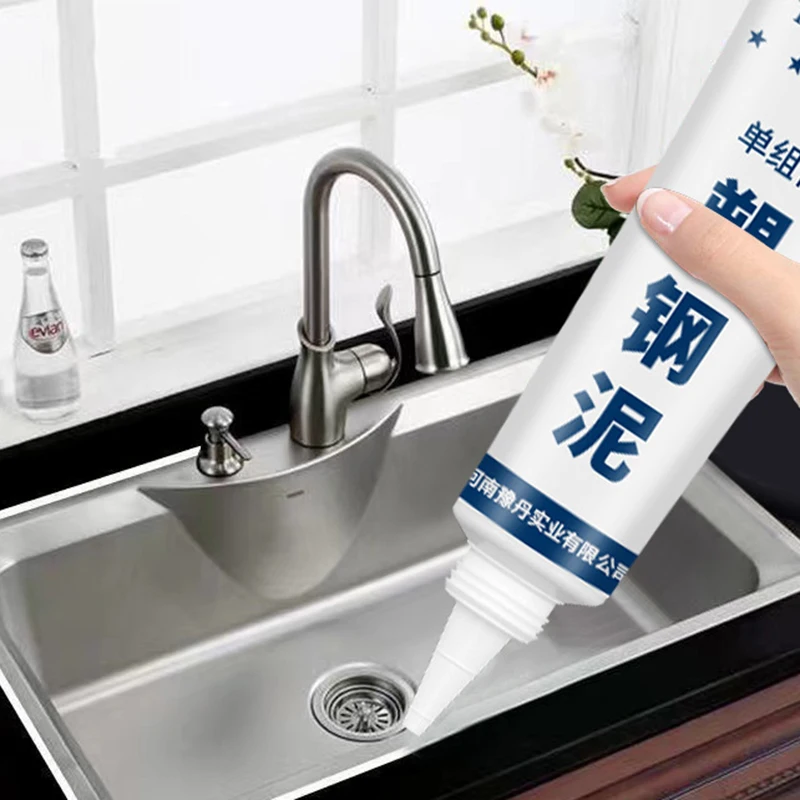 60/150ml Plastic Steel Mud Waterproof Glue Kitchen Bathroom Anti-mildew Glue Epoxy Resin Leak Plugging and Caulking Sealant Home