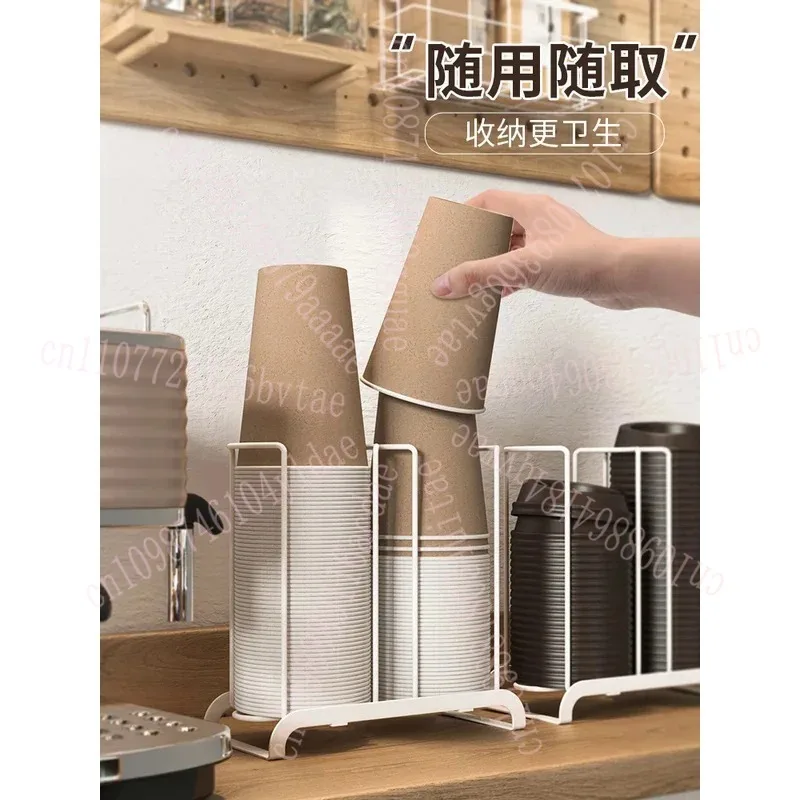 Dispensador descartável, suporte de papel, rack de armazenamento de copos de água