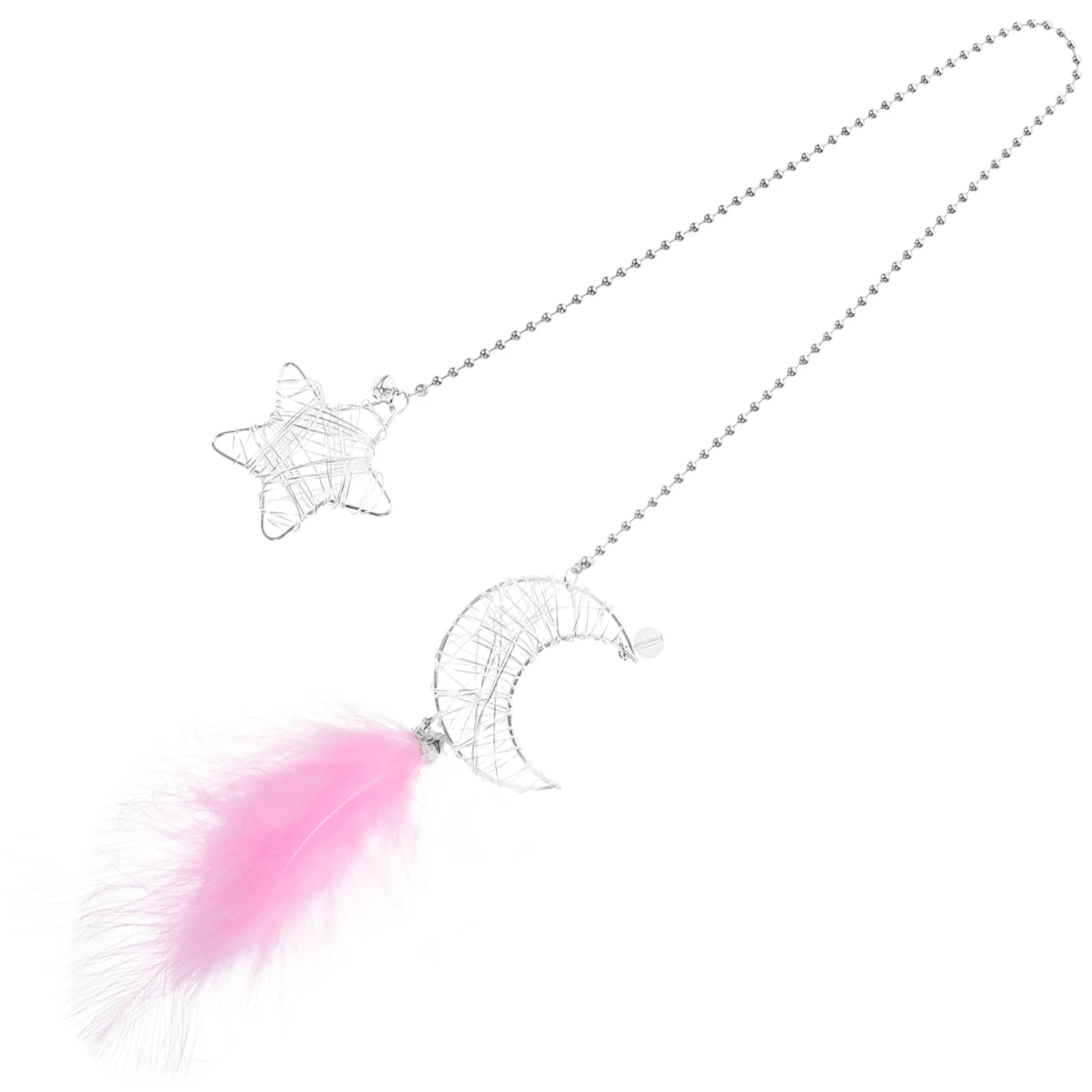 

Star Moon Dream Catcher Car Ornament Alloy Hanging Accessories Rearview Mirror Decor Small Charm For Vehicle