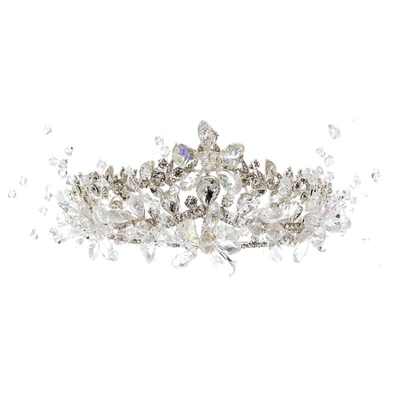 Imagem -06 - Cc-coroas de Casamento para Mulheres Vestido de Noiva Jóias de Noivado Diademas de Cristal 100 Artesanal Encantos Brilhantes Acessórios de Noiva Qs23