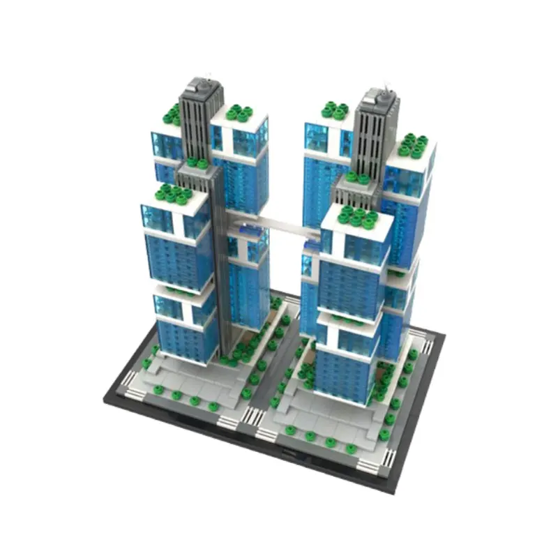 Spot MOC-2749pcs Street View Architectuur DIY Kleine Deeltjes Assemblage Bouwstenen Puzzel Speelgoed Model Cadeauset Ornament