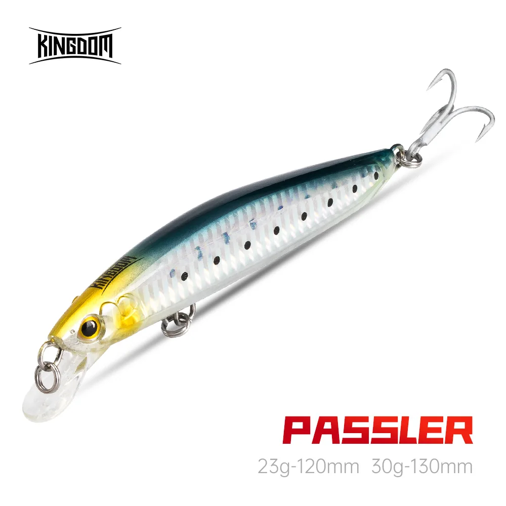 Kingdom Sea Fishing Lures Jerkbaits Minnow Saltwater 120mm/23g 130mm/30g Floating Artificial Bait Good Action Wobblers Hard Lure