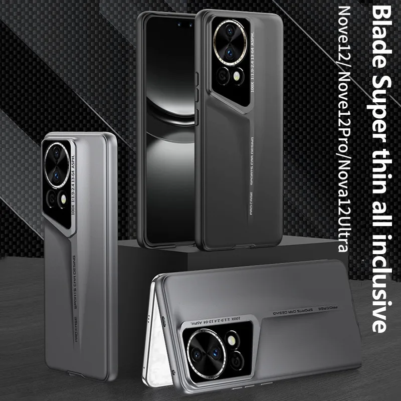 Frosted Matte Hard PC Case For Huawei Nova 12 12Pro 12 Ultra Porsche Design Camera Full Protector Cover