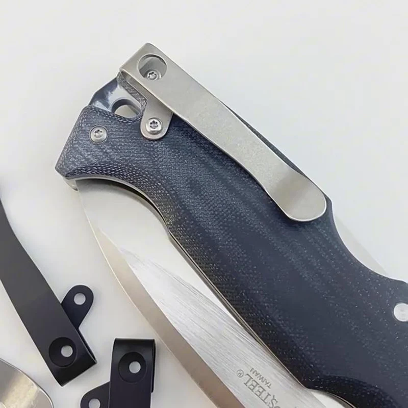 4 Colors Titanium Alloy Knife DEEP Carry Pocket Clip Back Clamp for ColdSteel AD-10 Knives AD10 DIY Making Accessories Parts