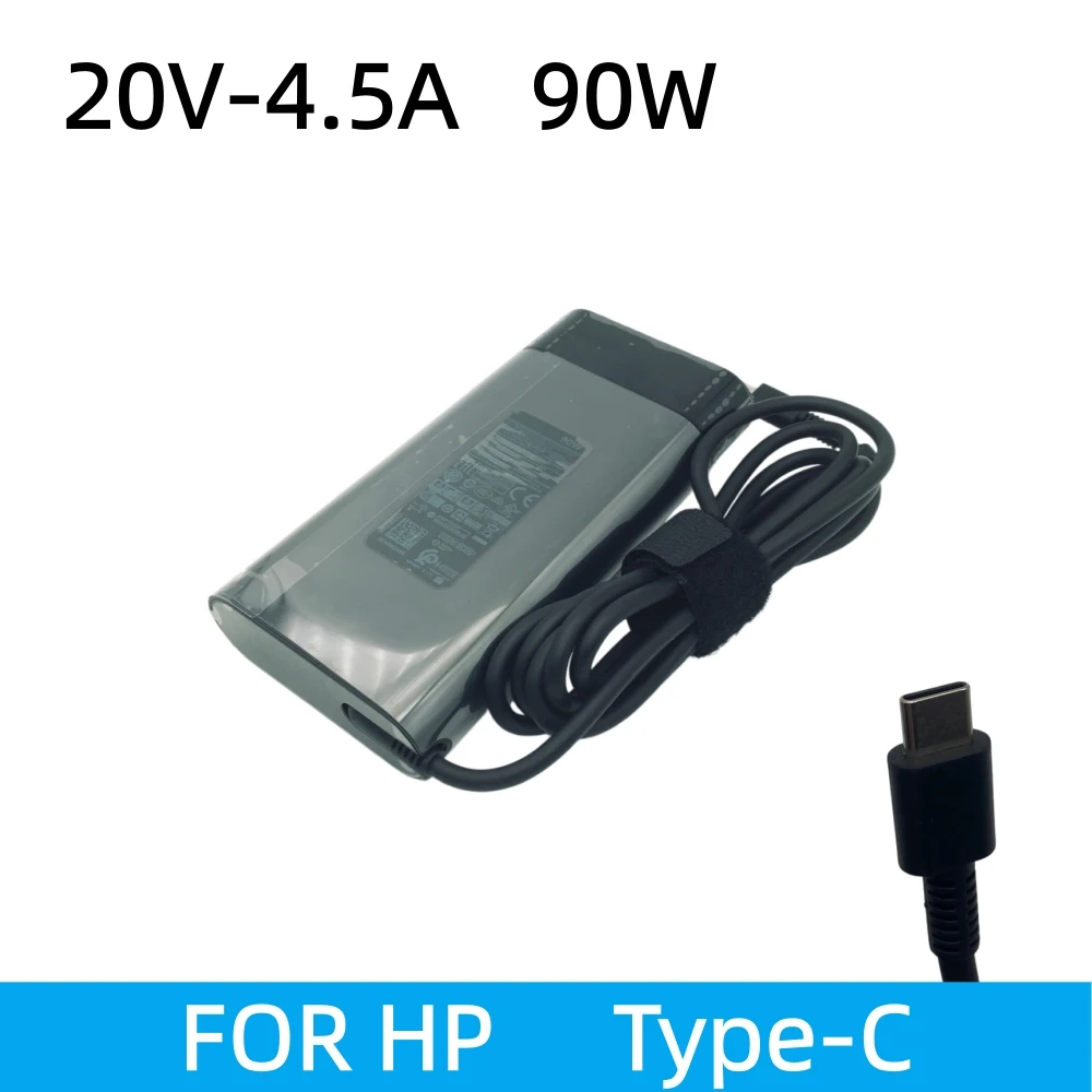 New Slim 90W USB-C AC Adapter Laptop Charger For HP Spectre x360 15 Envy x360 15M Elite X2 1012 Power Supply 20V 4.5A TPN-DA08