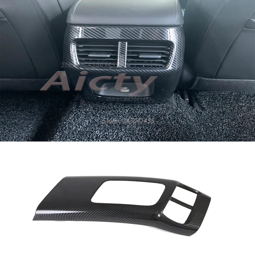 For Hyundai Sonata DN8 2020 2021 2022 2023 Carbon Fiber Gear Shift Panel Center Console Cover Trim Frame Interior Accessories