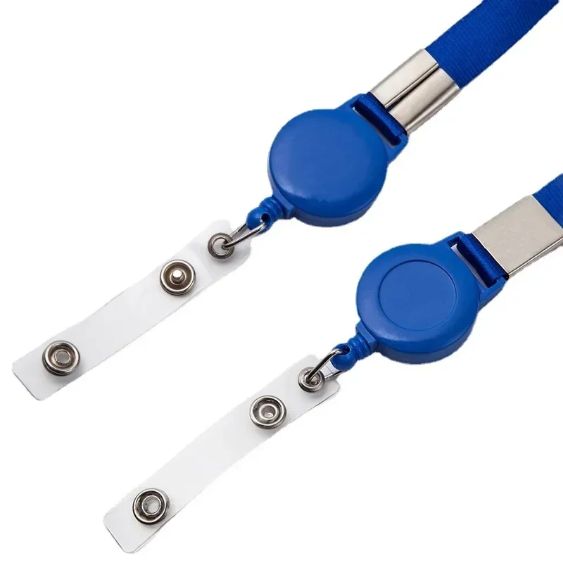 Chest Card Easy Pull Buckle Lanyard Card Hanging Rope Work Certificate Lanyard Custom Printing Nurse Accessories