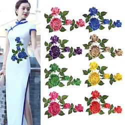 1pcs Embroidered Applique Sewing Flower Fabric Patch DIY Crafts Accessories