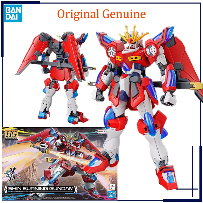 Bandai Anime Model Toys, Figurines d'action, Build & GBB HGBM 1/144 SHIN BUR05.GUNDAM, Cadeaux d'ornements à collectionner pour garçons, Original et authentique