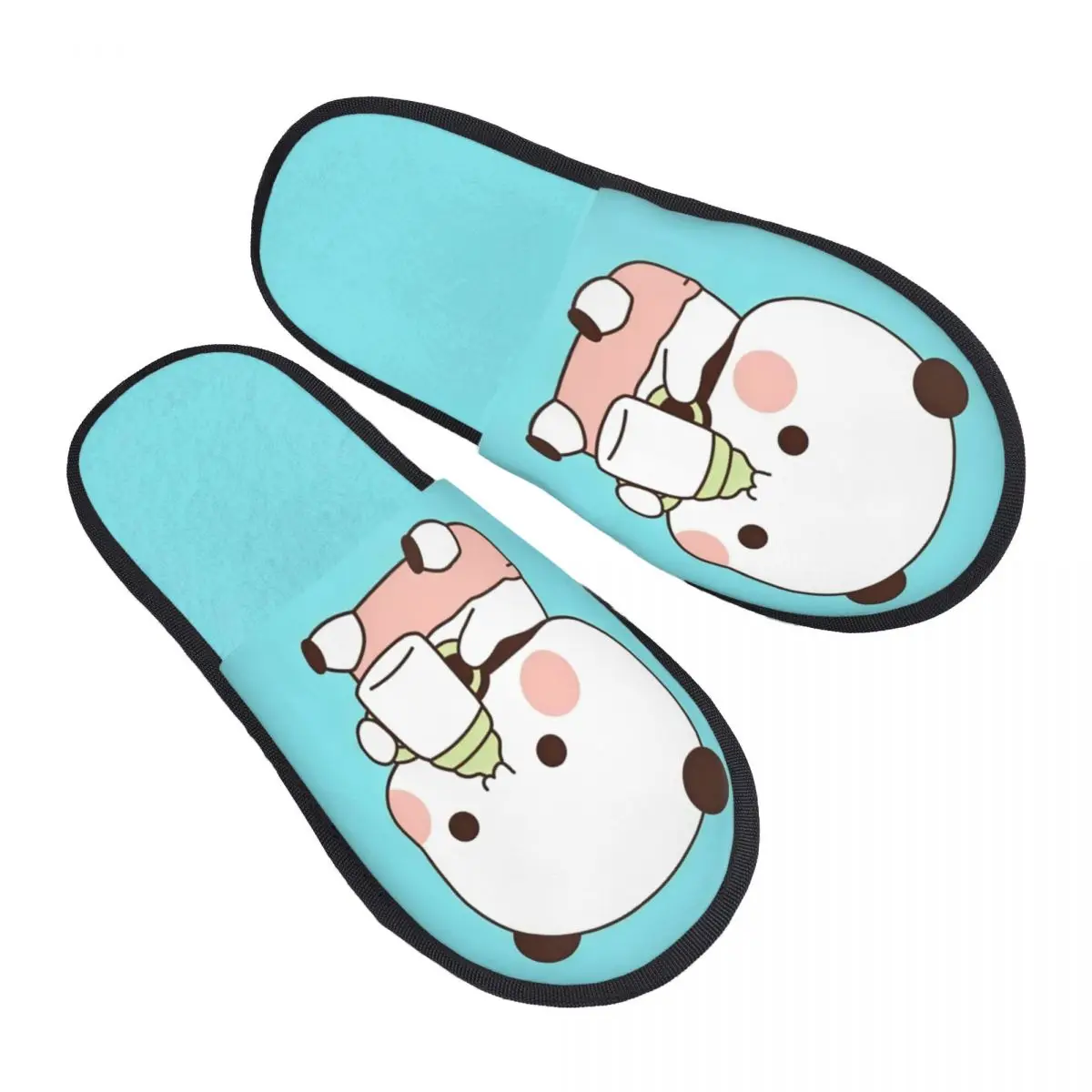 

Женский шарф с рисунком медведя в виде персика и гомы на заказ, длинная зимняя теплая шаль с кисточками, унисекс, шарфы Bubu Dudu в стиле аниме с пандой