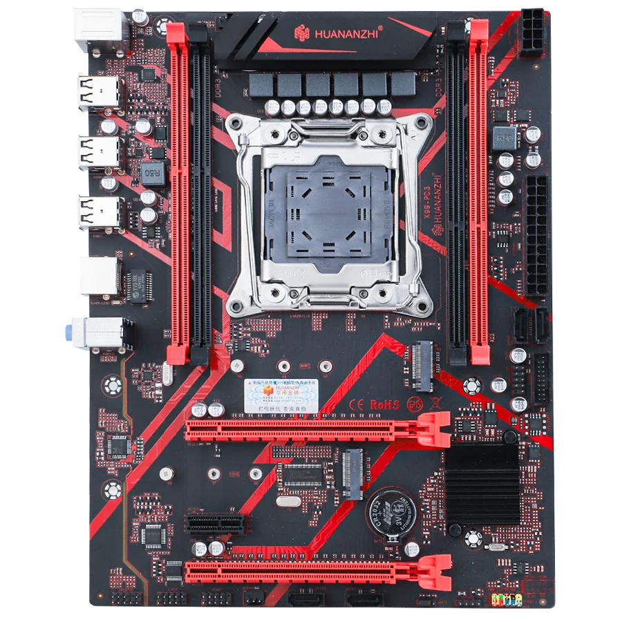 Imagem -03 - Huananzhi-motherboard X99 Pd3 Lga 20113xeon X99 Suporte Intel e5 2696 2678 2676 2673 2666 v3 Ddr3 Recc Memória Nvme Sata ru