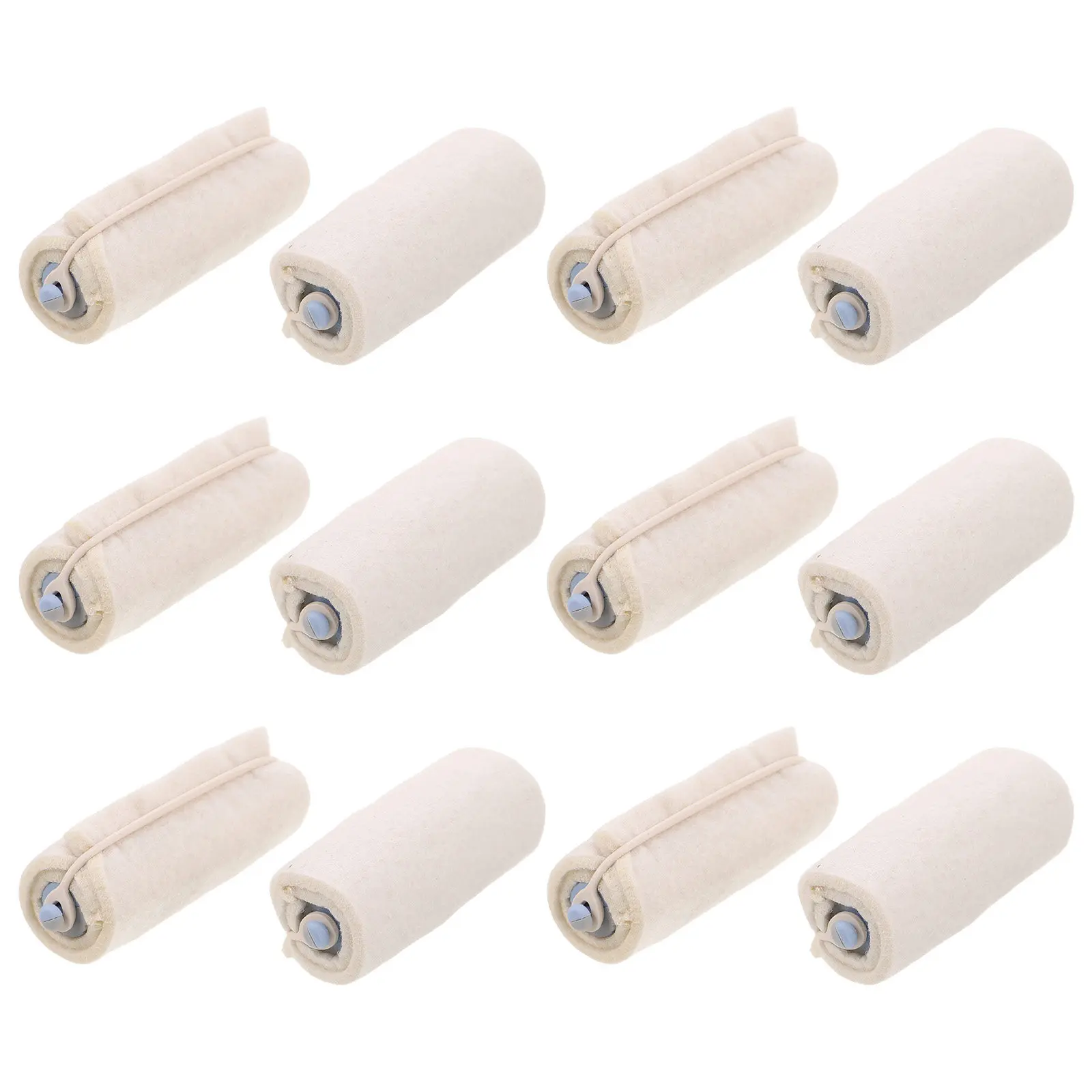 

12Pcs Hair Perm Rollers Cotton Insulation Salon Quality Perming Tool for Seamless Curls Home DIY Hair Styling Use