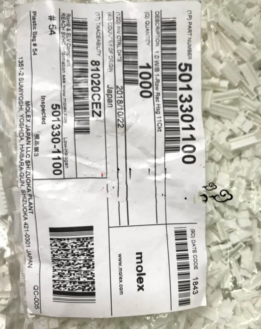 5013301100   Conector do invólucro do cabeçalho 501330 -1100