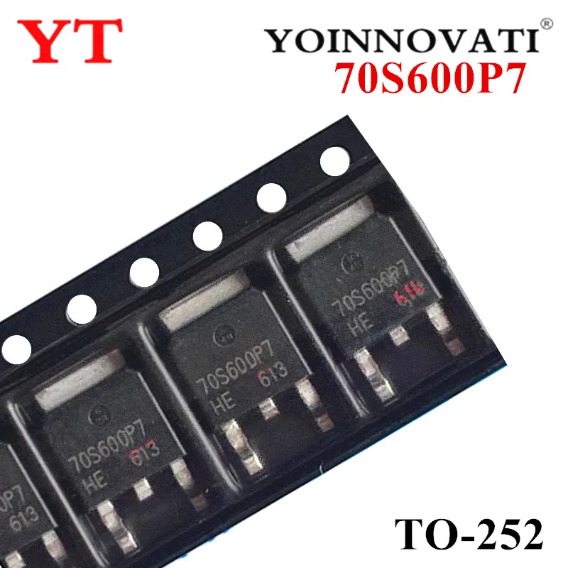 10PCS/LOT IPD70R600P7S 70S600P7 70R600 TO-252 SMD 700V 20.5A IC