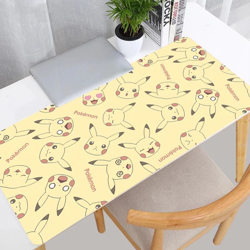 Mouse Pad Pokemon Pikachu anime Large PC Computer Gamer Kawaii Gaming Accessories Mousepad Keyboard Desk Mat Carpet Table