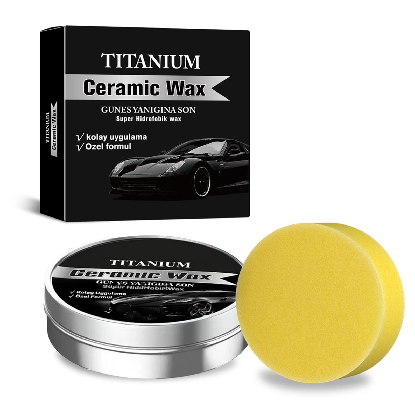 100g Ceramic Wax Cream Ceramic Car Coating Wax Car Care Polish Auto Car Scratch Repair Remover Wax For Exterior Paint Protection