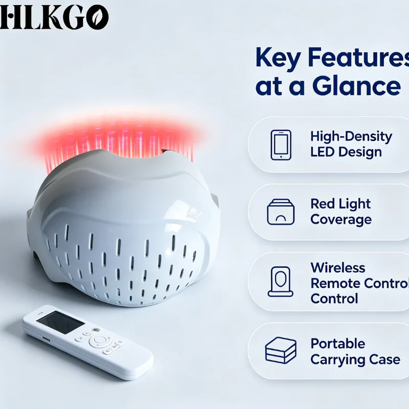 1070nm 810nm 23W NIR PBM Brain Therapy Helmet 436 LEDs 4-Zone Control for Stroke TBI Neuroprotection Home Device