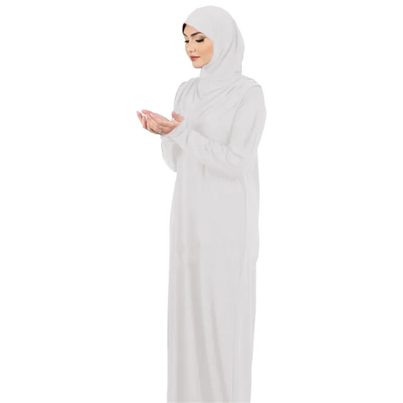 Vestido modesto de Ramadán para mujer, Abaya musulmana, caftán árabe con Hijab, Abayas Khimar, ropa árabe islámica