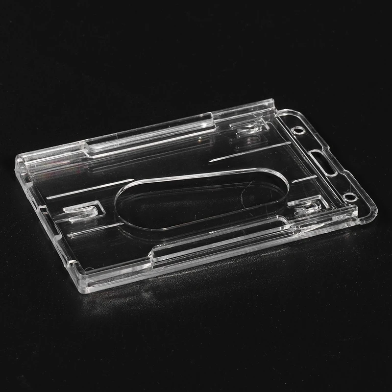 ที่ใส่ป้ายพลาสติกแข็งแนวตั้งแบบ3X 10X6cm ใสหลายช่องรหัสบัตรคู่