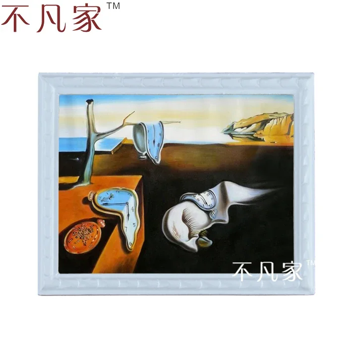 

Dollhouse 1:12 scale Wholesale miniatue Classical the Persistence of Memory oil painting C-19