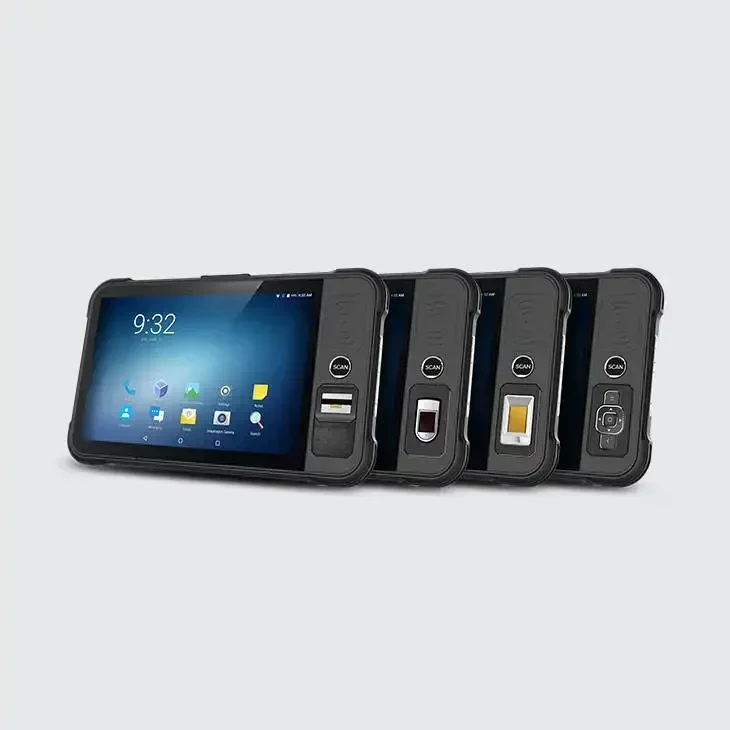 Chainway P80 8 inches Android tablet face scanner NFC/HF/UHF industrial tablet pc rfid reader tablet view 4