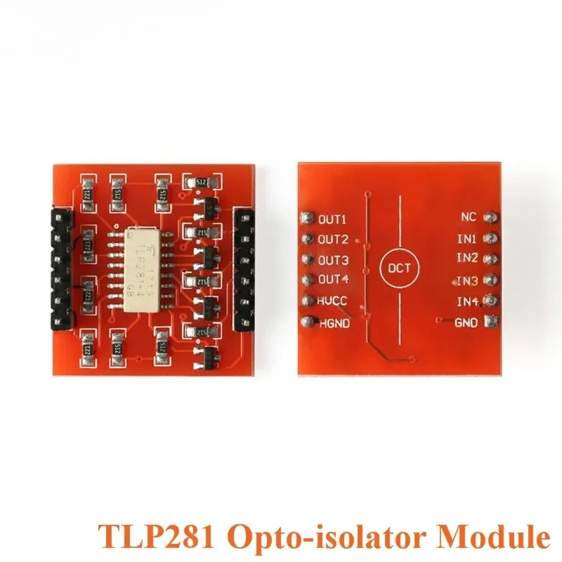 2pcs TLP281 4-Channel Opto-isolator Module Optocoupler Isolation High Low Level Expansion Board for Arduino