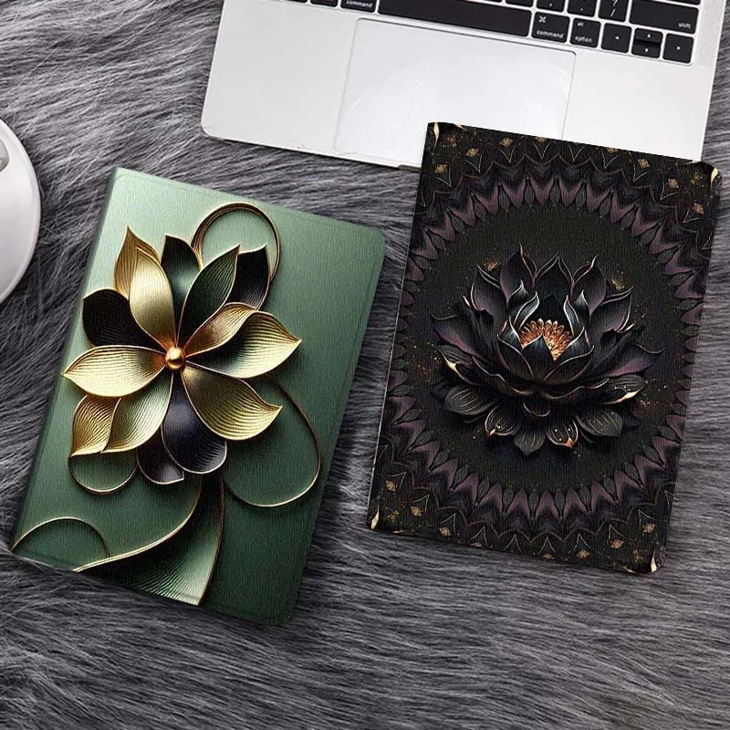 

Black Lotus Popular Art Gift For Huawei MediaPad T5 T10s M6 M5Lite SE Honor Tab 5 6 7 V7 V8 X8a X9a Pro Soft Tablet Case