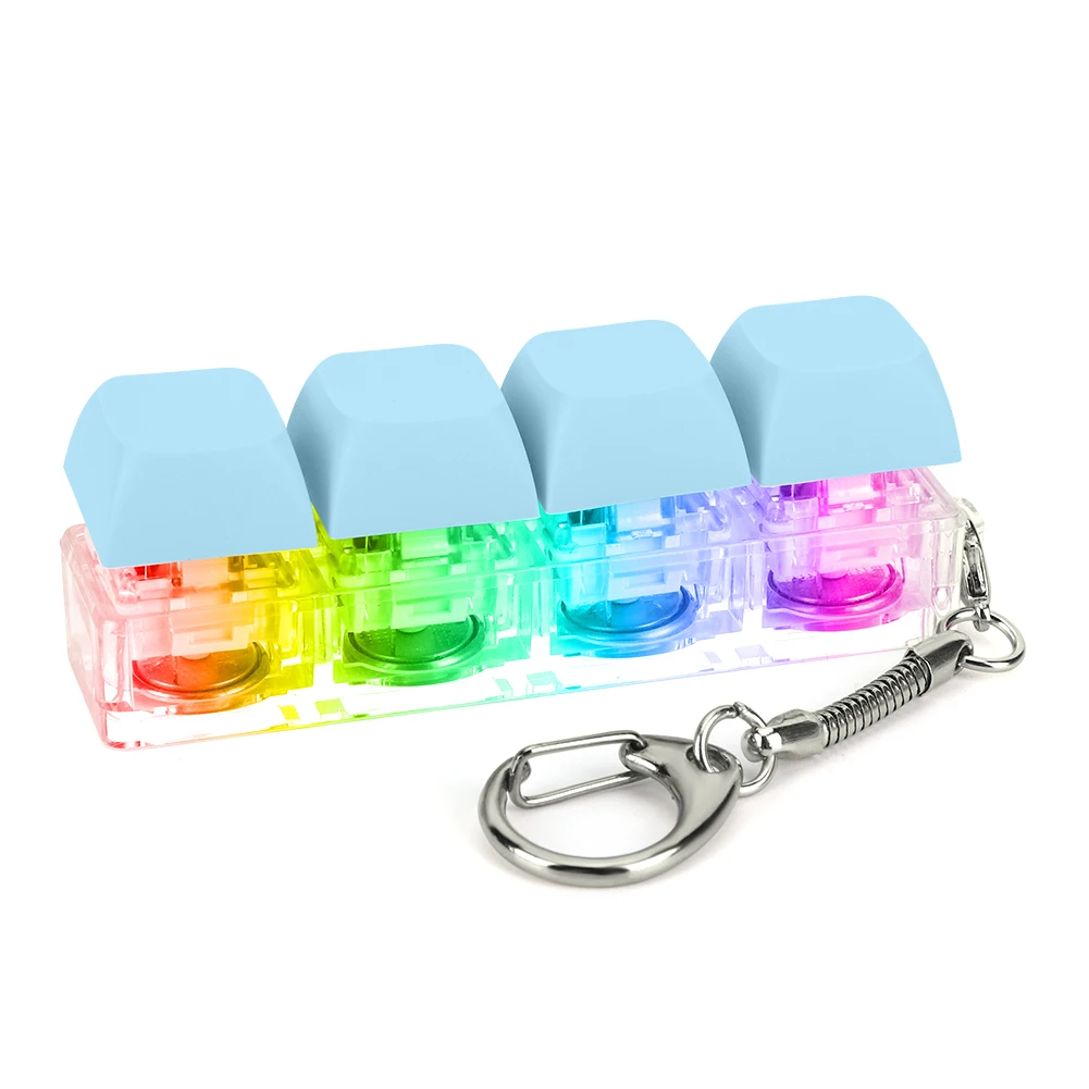 Décompression du clavier 4 touches clavier Clicker clé mécanique clavier Cube pour cadeaux pour adultes pour soulager l'heure de réussite