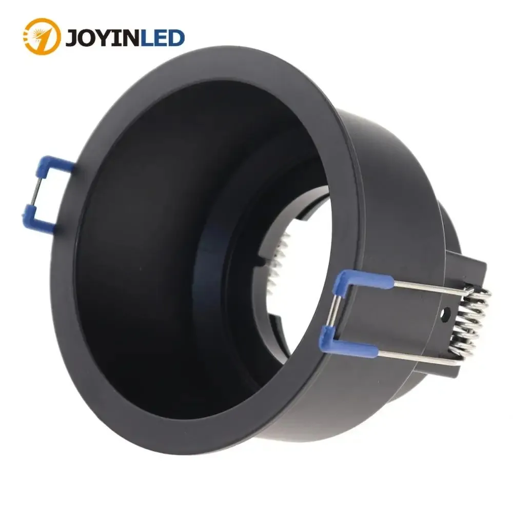 JOYINLED Hot Zinc Alloy Anti Glare Cut-out 80mm LED Spotlight GU10 White/Black Ceiling Downlight Fixture Housing Frame