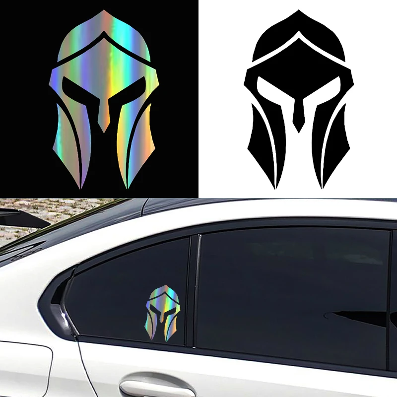 Spartan Helmet Personality Waterproof Car Sticker Decal for Windshield Laptop Refrigerator Auto Accessories