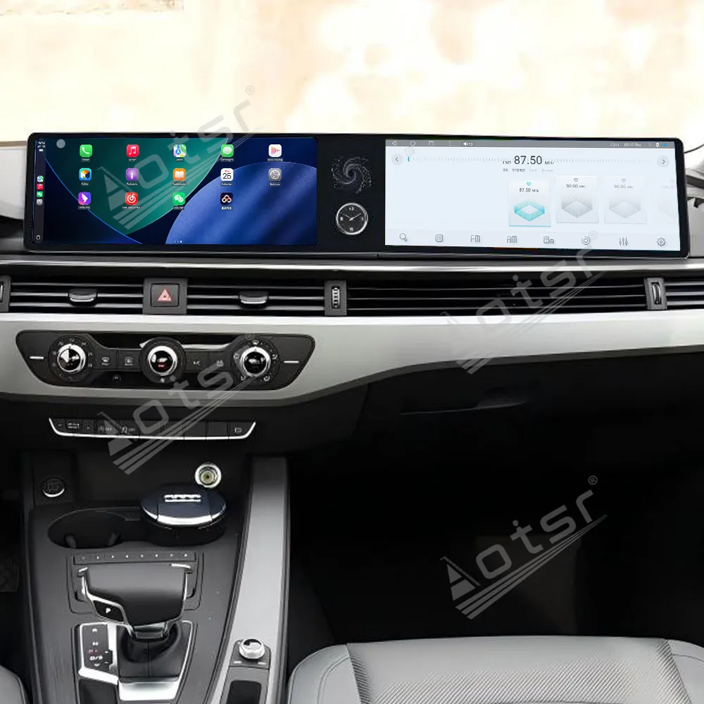 

Двойной 12,3-дюймовый радиоприемник Qualcomm CarPlay для Audi A3 2015-2020, GPS-навигация, HD сенсорный экран, мультимедийный плеер, стерео головное устройство