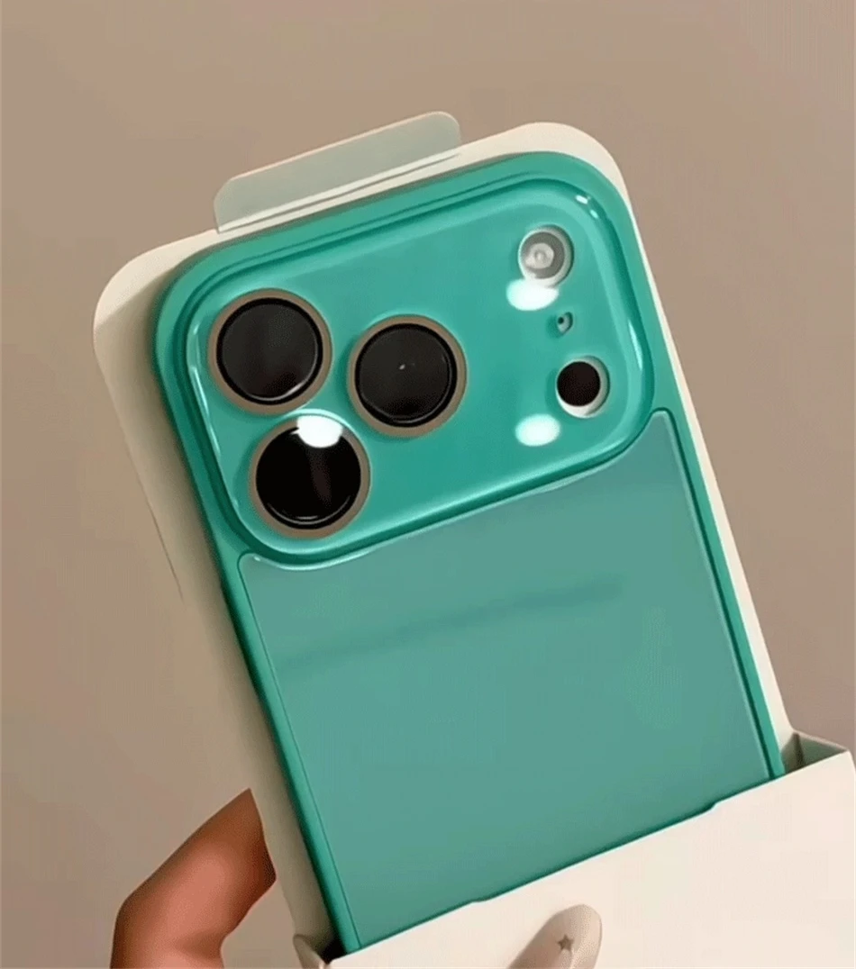 Luxuriöse Kamera-Schutzhülle aus gehärtetem Glas in Bonbonfarben für iPhone 15 16 17 18 Pro Max, stoßfest, weicher Rahmen, glatte harte Abdeckung – Detail 4