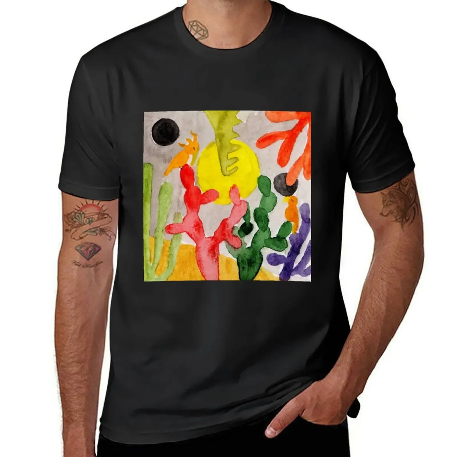 Abstract Garden T-Shirt designer shirts summer clothes plus size tops big and tall t shirts for men