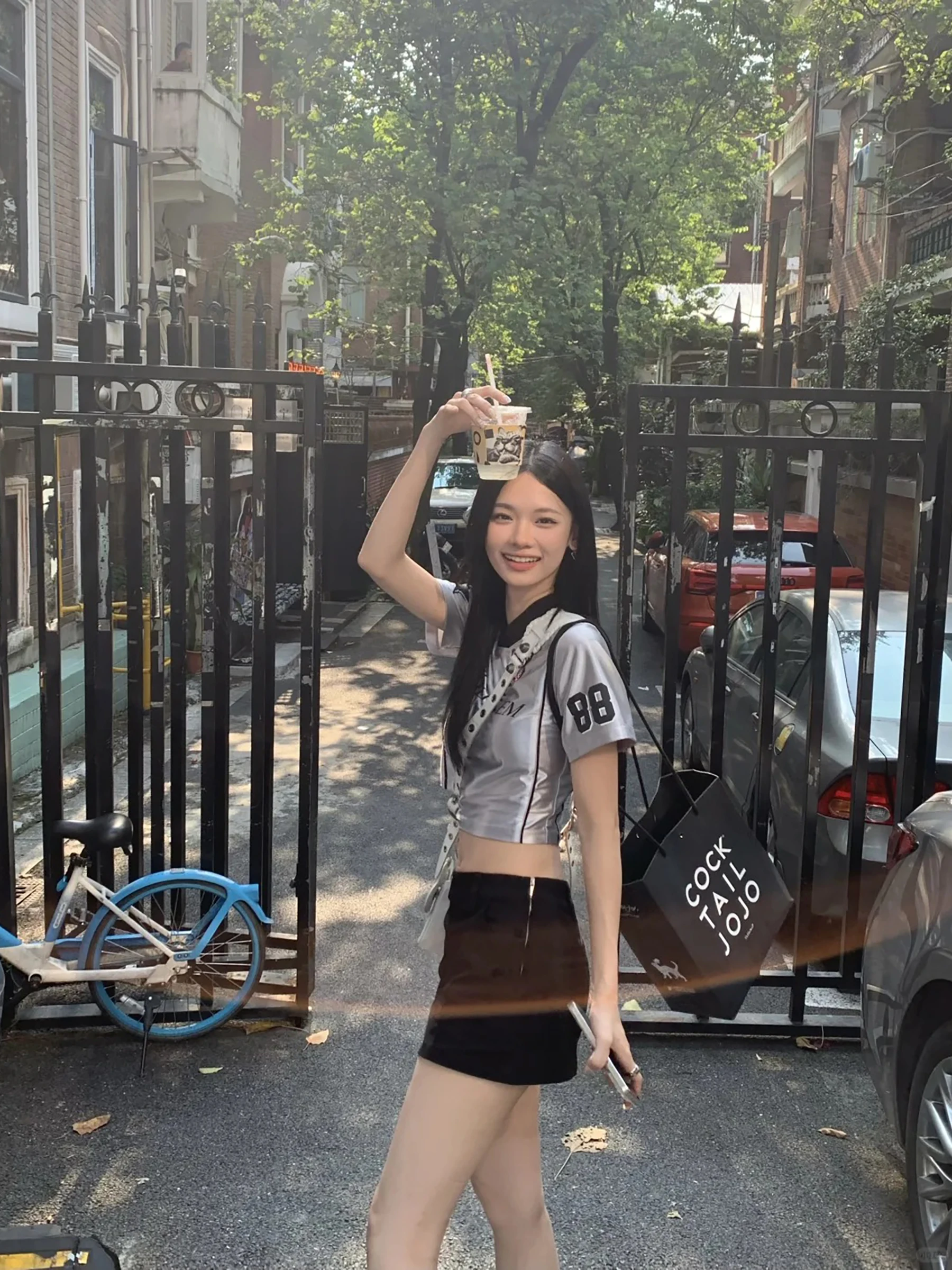 T-shirt in jersey American Sle da donna con stampa di lettere estive Slim ort Sve ort Lunghezza Street Sle V-Ne Top casual