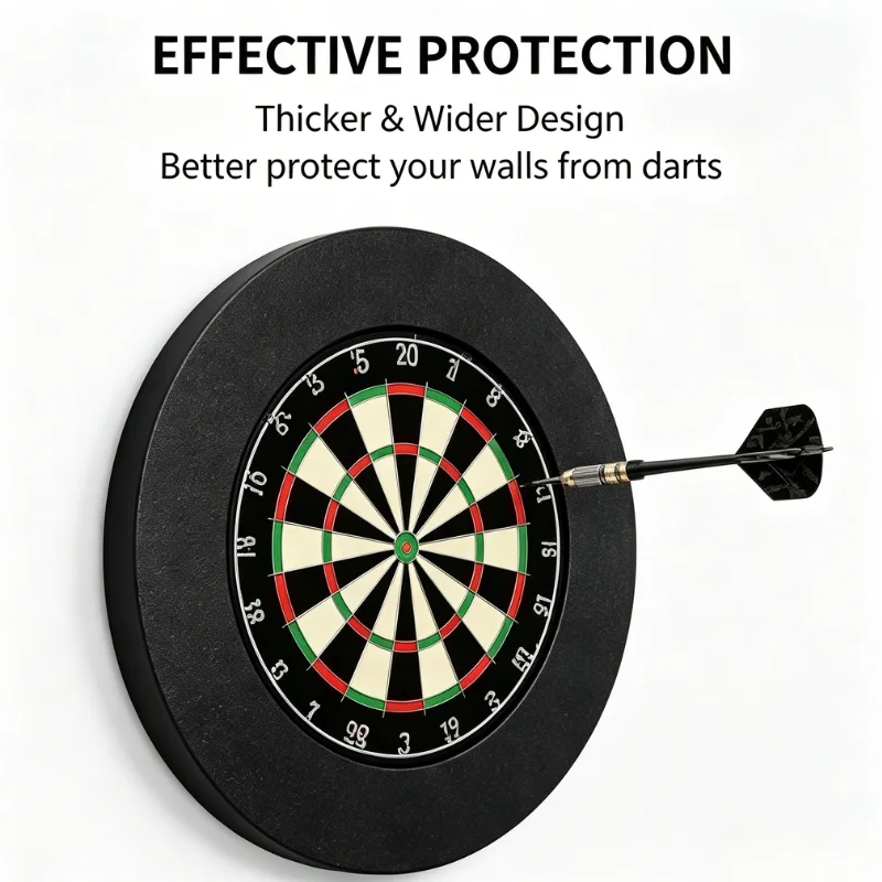 Brand new EPU material dart board wall panel with integrated protective ring standard 18-inch hemp target forhome/competitionuse