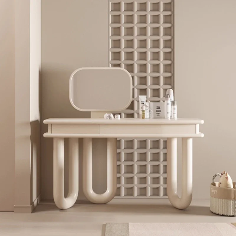 Makeup Modern Vanity Table European Women Living Room Wood Girl Dressing Table Cosmetics White Penteadeira Trendy Furniture