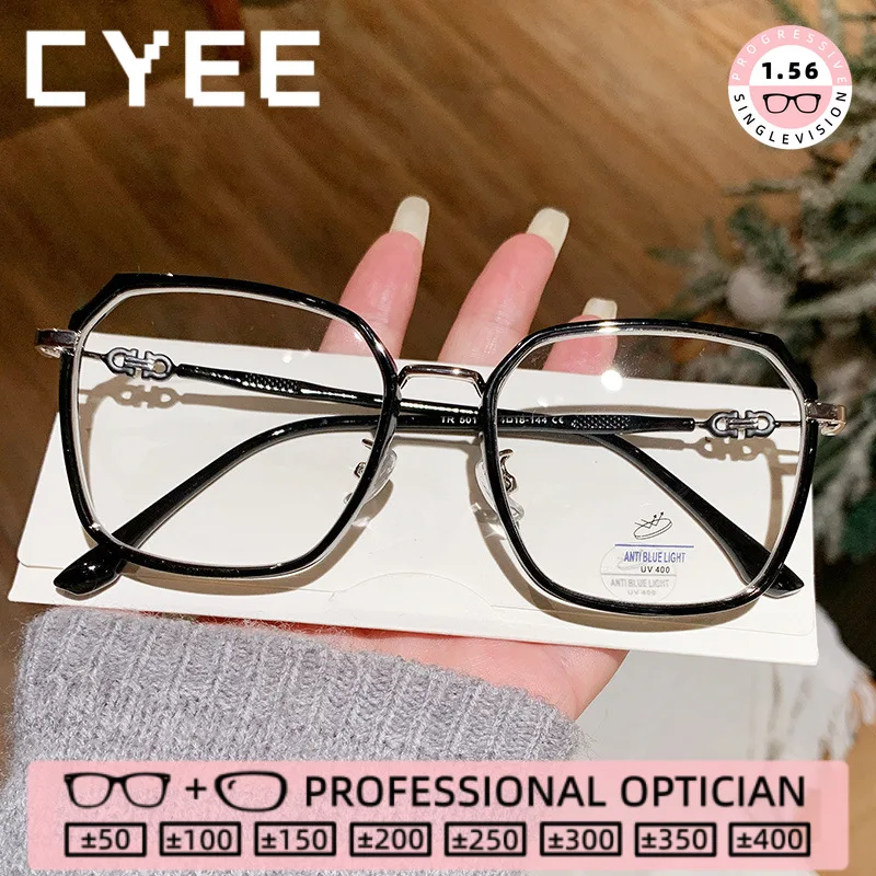 

CYEE Fashion HD TR90 Reading Glasses Anti Blue Light High Quality Eyewear Customization Myopia Prescription Optical Eyegiasses