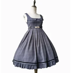 Lost in Fog ~ Cool Plaid Lolita JSK Dress by Infanta