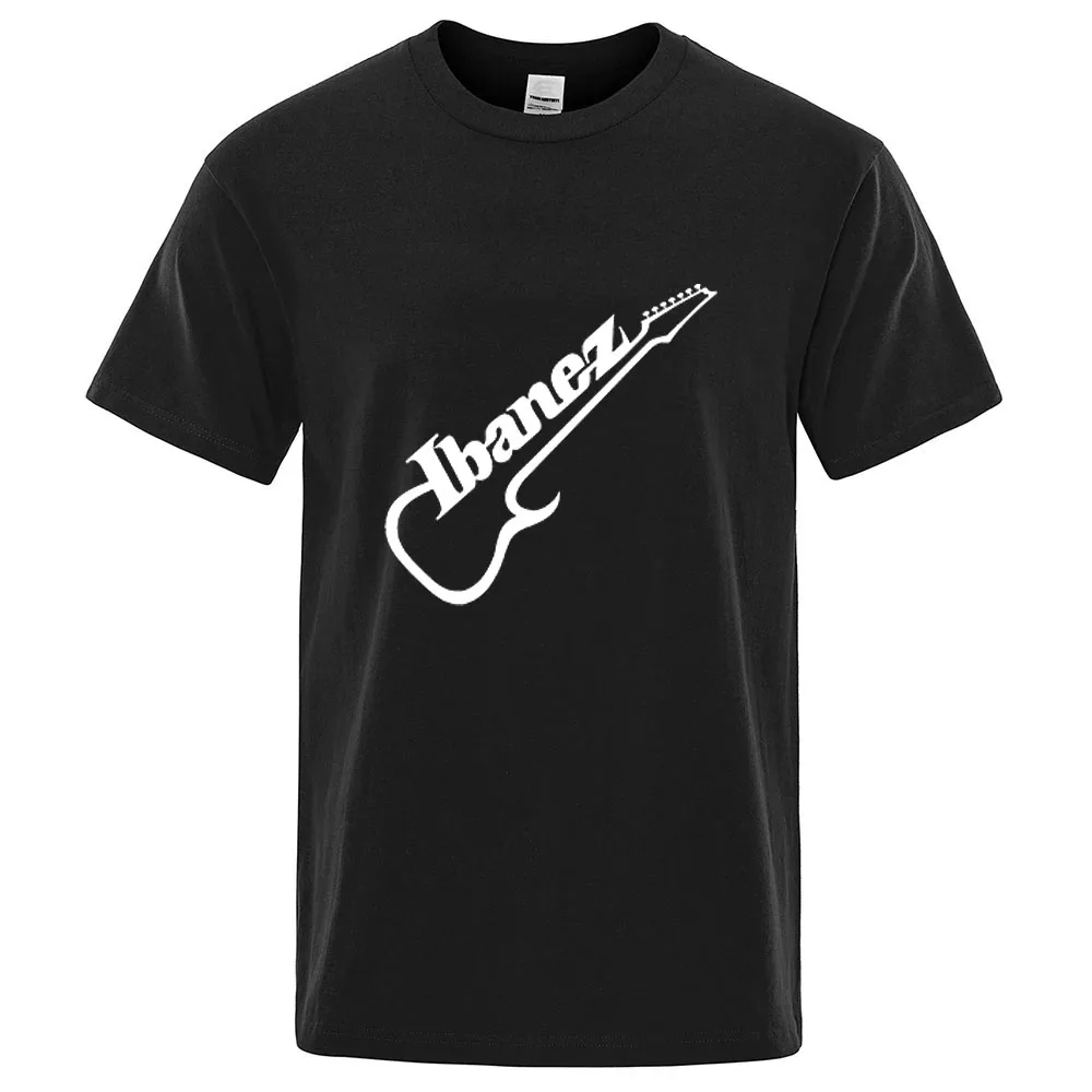 Ibanez Guitar Logo 2024 New  Summer Men's Quick Dry Ordinary Thin Short Sleeve Sport Fitness Running Breathable Sportswears