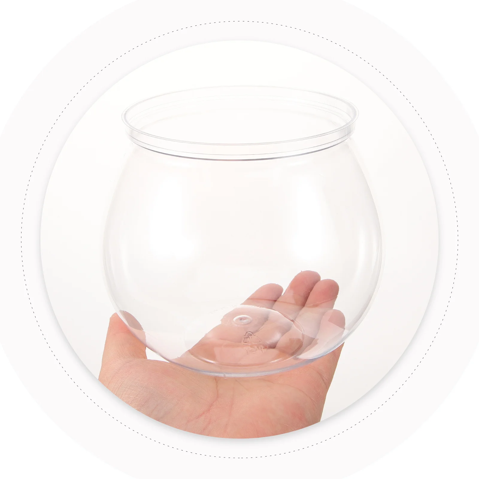 

3Pcs Transparent Plastic Fish Bowl Small Aquarium Decorative Fish Tank for Home Office Desktop Goldfish Aquariums Tanks