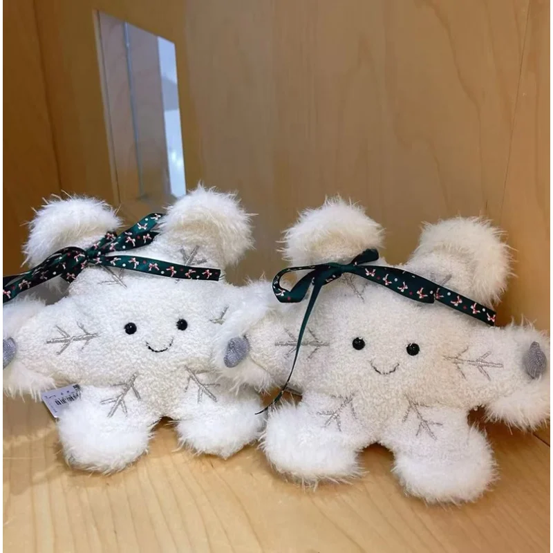 دمية عيد الميلاد دمية عيد الميلاد لطيفة ندفة الثلج رجل الثلج وسادة محشوة هدية زينة العطلة