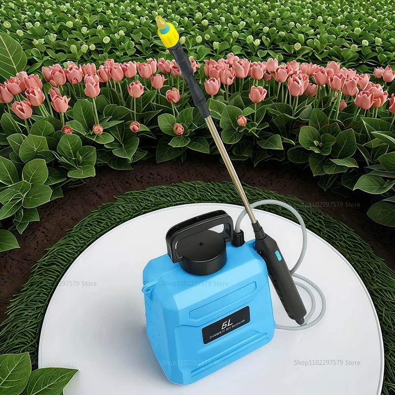 بخاخ حقيبة الظهر الزراعية الكهربائية، بخاخ المبيدات للتطهير بالضغط العالي لحديقة الزراعة باللون الأزرق والأخضر